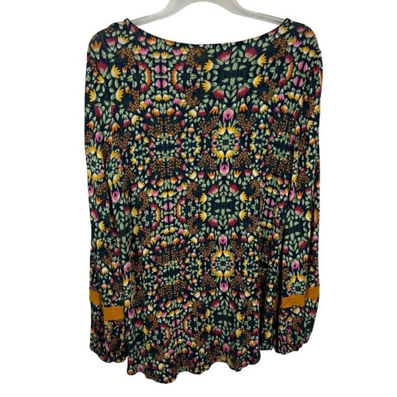 Matilda Jane Moments With You At The Pumpkin Patch Top SM Multicolor Floral EUC - Picture 4 of 8